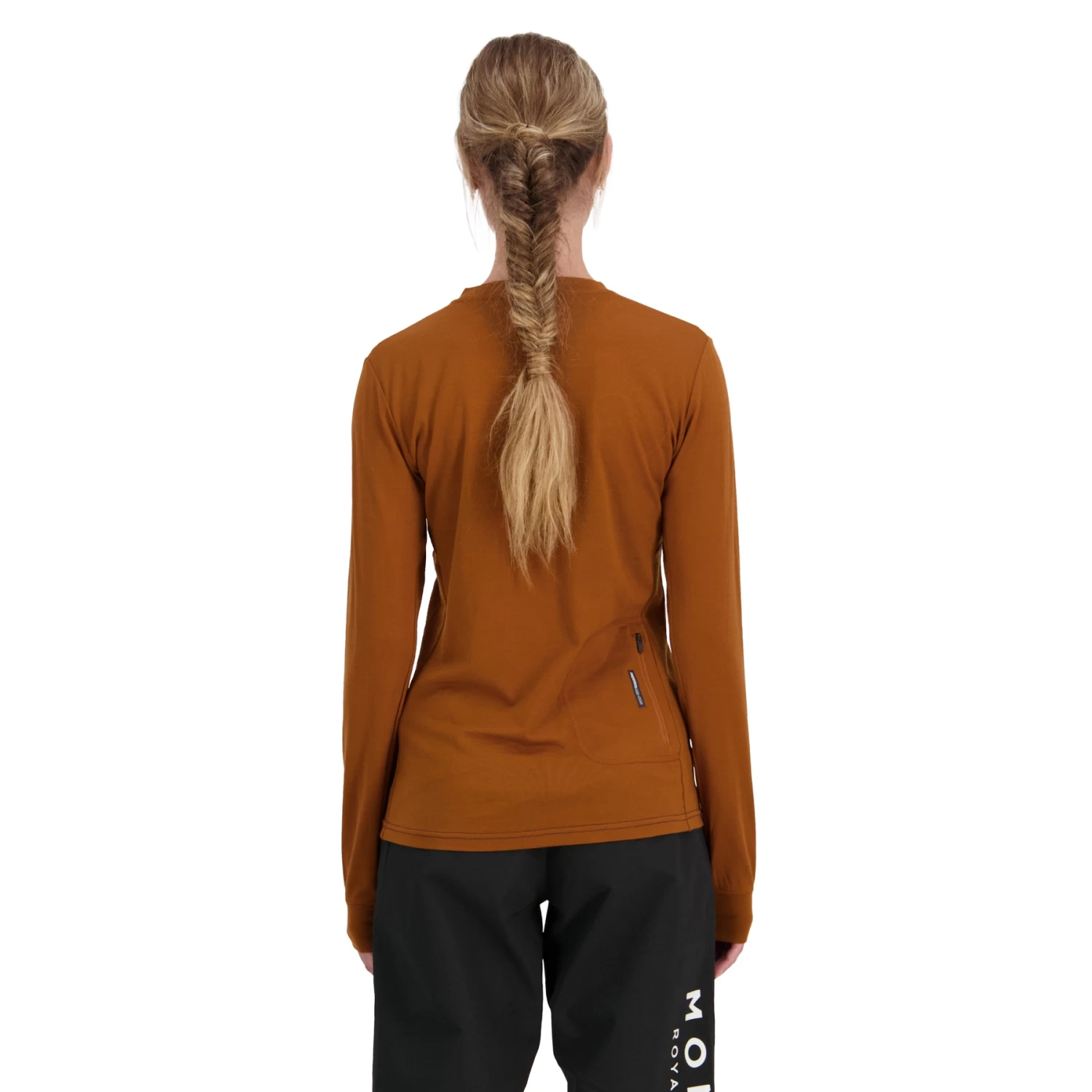 Mons Royale Redwood Enduro V Women's Longsleeve - Midnight Terrazzo / Copper 4 Mons Royale Redwood Enduro V Women's Longsleeve - Midnight Terrazzo / Copper - Image 2