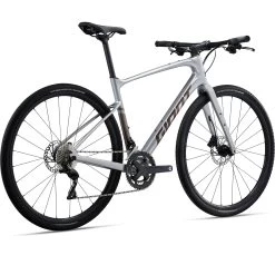 Giant FASTROAD AR ADVANCED 1 - Carbon Fitness Bike - 2023 - Silver -E-Bike World Shop my23fastroadaradvanced1colora silver rear 1515114