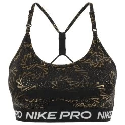 Nike Pro Indy Light-Support Padded Strappy Sparkle Sports Bra Women - Black/black/dark Smoke Grey DQ5458-010