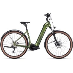 CUBE NURIDE HYBRID Pro 625 Allroad - Easy Entry Electric Bike - 2023 - Shinymoss / Black