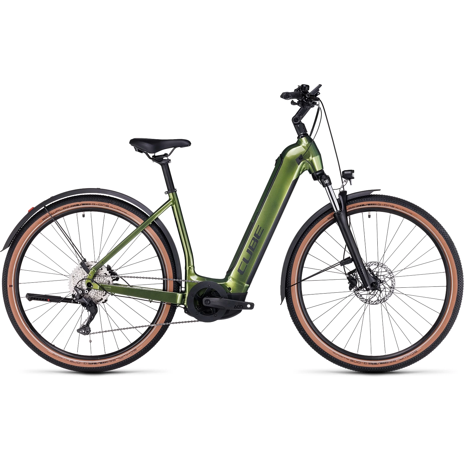 CUBE NURIDE HYBRID Pro 625 Allroad - Easy Entry Electric Bike - 2023 - Shinymoss / Black 3 CUBE NURIDE HYBRID Pro 625 Allroad - Easy Entry Electric Bike - 2023 - Shinymoss / Black