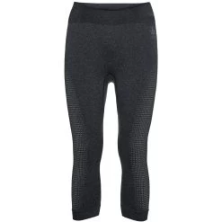 Odlo Performance Warm 3/4 Base Layer Bottoms - Black - New Odlo Graphite Grey -E-Bike World Shop odlo womens performance warm eco base layer 3 4 pants black new odlo graphite grey 3 1500933