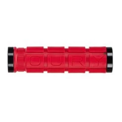 Oury Lock-On Dual-Clamp Bar Grips - 127/32.0mm - Red