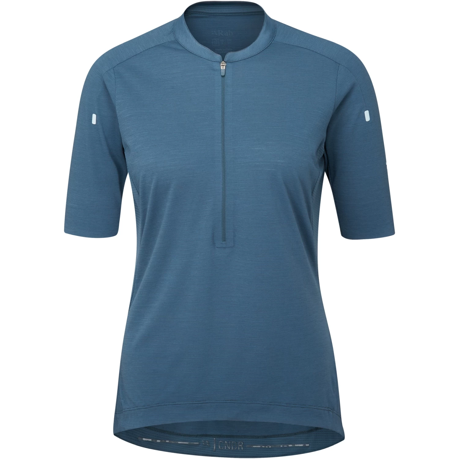 Rab Cindercrino Zip Women's Tee - Orion Blue 5 Rab Cindercrino Zip Women's Tee - Orion Blue - Image 3