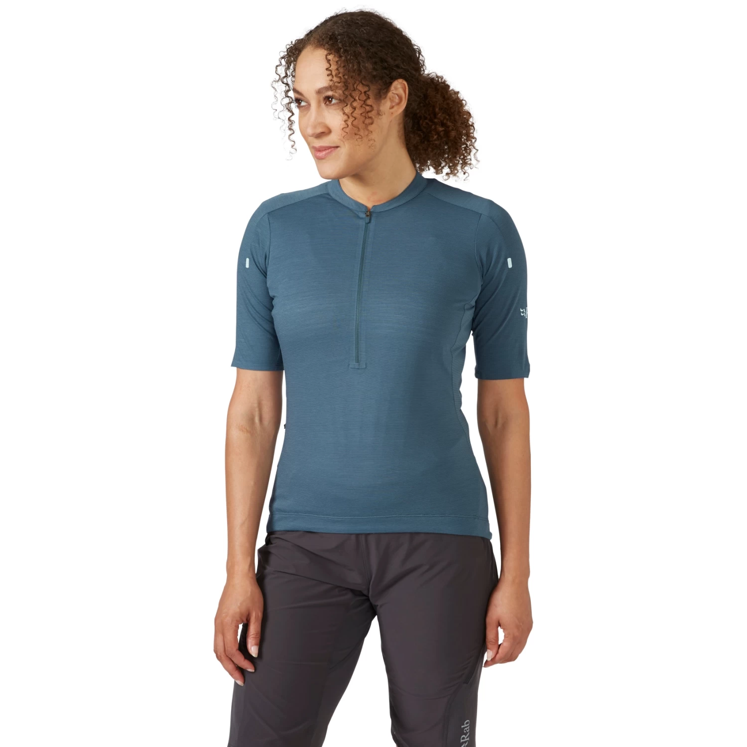 Rab Cindercrino Zip Women's Tee - Orion Blue 3 Rab Cindercrino Zip Women's Tee - Orion Blue