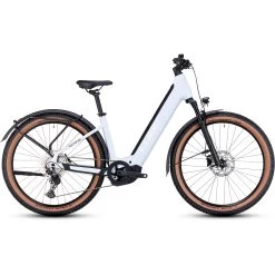 CUBE REACTION HYBRID Pro 625 Allroad - 27.5" Easy Entry Electric Mountain Bike - 2023 - Flashwhite / Black