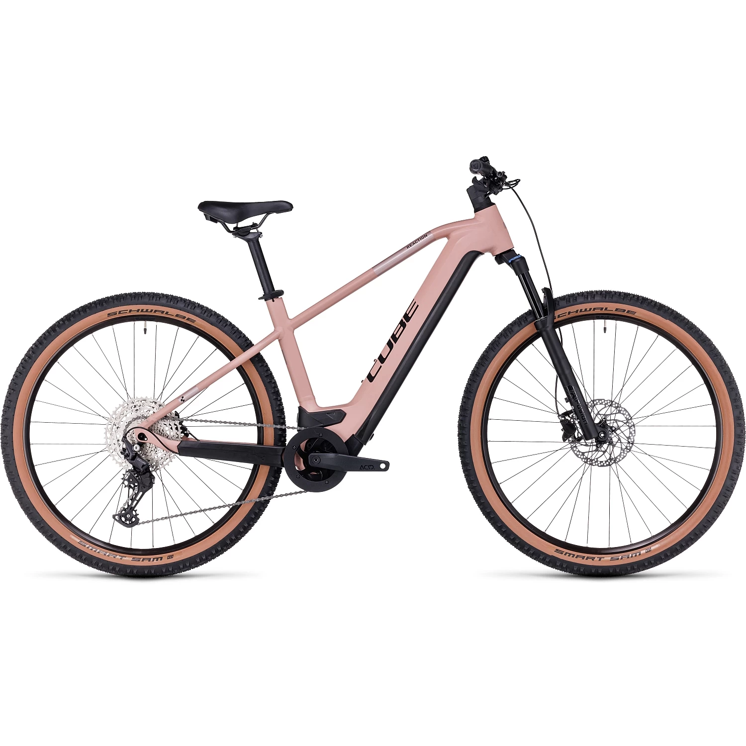 CUBE REACTION HYBRID Pro 750 - Electric Mountain Bike - 2023 - Blushrose / Silver 3 CUBE REACTION HYBRID Pro 750 - Electric Mountain Bike - 2023 - Blushrose / Silver