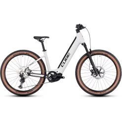 CUBE REACTION HYBRID SLT 750 - 27.5" Easy Entry Electric Mountain Bike - 2023 - Silver / Cream