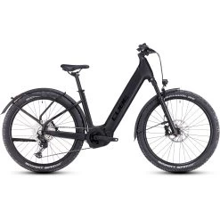 CUBE REACTION HYBRID SLX 750 Allroad - 27.5" Easy Entry Electric Mountain Bike - 2023 - Black / Reflex