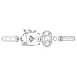 Rotor EKAPIC Crank Arms - EMTB | ISIS - For Brose Mag (QF 170 Mm) -E-Bike World Shop rotor ekapic crankset for brose construction 1258554