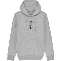 RTTshirts Bike Hoodie DaVinci - Light Grey