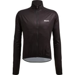 Santini Nebula Windproof Jacket SP33275NEBUL - Black -E-Bike World Shop santini nebula windbreaker sp33275nebul black 3 1420684
