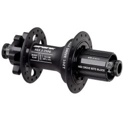 Spank HEX Rear Hub - 6-Bolt - 12x148mm Boost - 32 Hole J-Type - E-Plus HG - Black