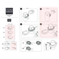 PRO Vibe Evo Spacer Set - 1 1/4" -E-Bike World Shop spacer vibe pro instruktion 1 1 4 1504088