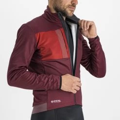 Sportful Super Cycling Jacket - 605 Red Wine -E-Bike World Shop sportful super cycling jacket 605 red wine 5 1287816