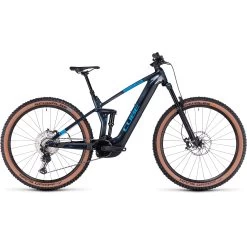 CUBE STEREO HYBRID 140 HPC SLX 750 - Carbon Electric Mountainbike - 2023 - Liquidblue / Blue A00