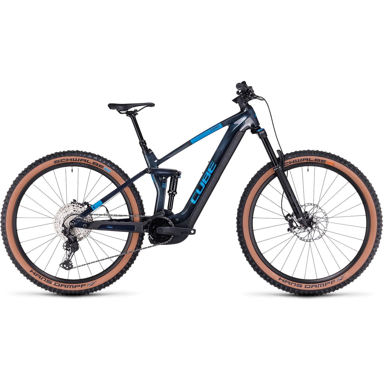 CUBE STEREO HYBRID 140 HPC SLX 750 - Carbon Electric Mountainbike - 2023 - Liquidblue / Blue A00 3 CUBE STEREO HYBRID 140 HPC SLX 750 - Carbon Electric Mountainbike - 2023 - Liquidblue / Blue A00
