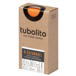 Tubolito S-Tubo CX/Gravel-All 700C Tube - Orange - Presta Valve
