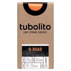 Tubolito S-Tubo Road 700C Tube - Orange - Presta Valve