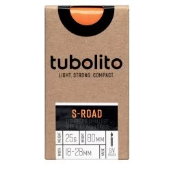 Tubolito S-Tubo Road 700C Tube - Orange - Presta Valve -E-Bike World Shop tubolito s tubo road 700c tube orange sv 80mm 1480710