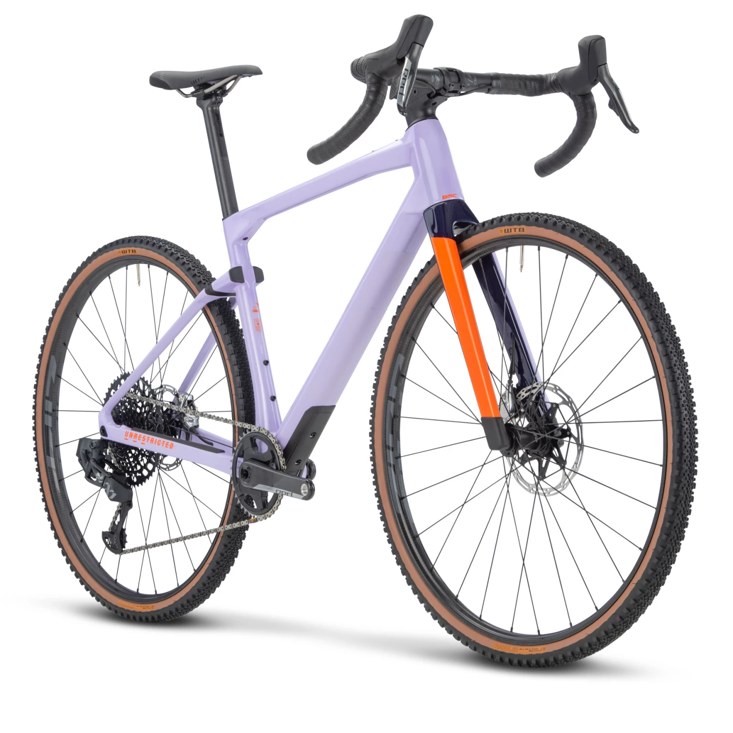 BMC URS 01 ONE - Carbon Gravel Bike - 2023 - Lavender Haze / Orange 5 BMC URS 01 ONE - Carbon Gravel Bike - 2023 - Lavender Haze / Orange - Image 3