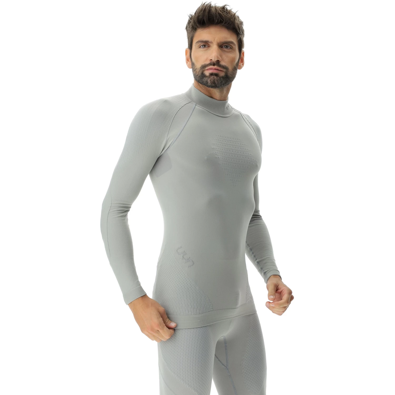 UYN Evolutyon Underwear Turtle Neck Shirt - Nautical Grey/Pearl/Pearl 6 UYN Evolutyon Underwear Turtle Neck Shirt - Nautical Grey/Pearl/Pearl - Image 4