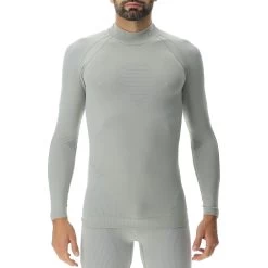 UYN Evolutyon Underwear Turtle Neck Shirt - Nautical Grey/Pearl/Pearl