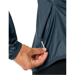 Vaude Women's Minaki Light Jacket - Dark Sea -E-Bike World Shop vaude womens minaki light jacket dark sea 1 1110836