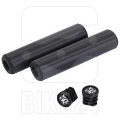 ESI Grips Plush Silicone Bicycle Grips - Black