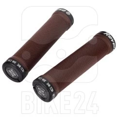 Reverse Components Nico Vink Signature Lock On Grips - 30mm - Brown / Black