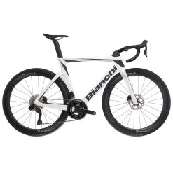 Bianchi OLTRE Disc - 105 Di2 - Carbon Road Bike - 2023 - White / Graphite Full Glossy